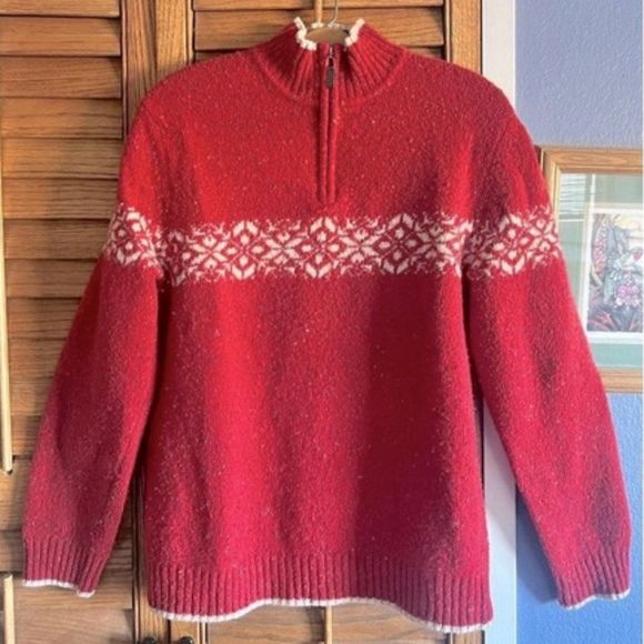 Vintage Express Wool Blend Chunky Sweater L - Picture 1 of 11